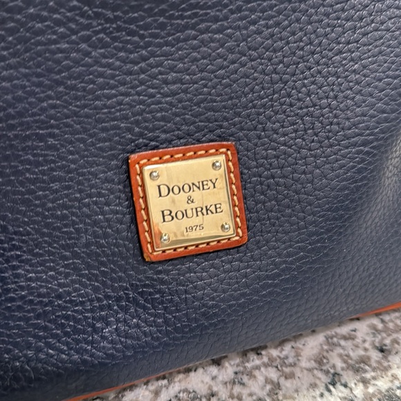 Dooney and Bourke leather crossbody, Navy - Picture 4 of 6